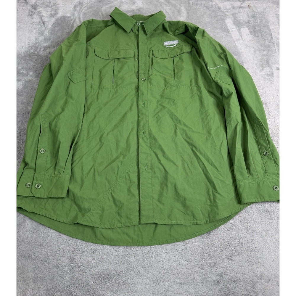 Columbia Men's Cascades Explorer Long Sleeve Shirt Size 2XL Green Outdoor